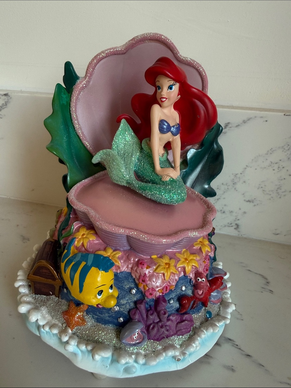 Vintage Disney The Little Mermaid Ariel Musical Figurine Under the Sea Song